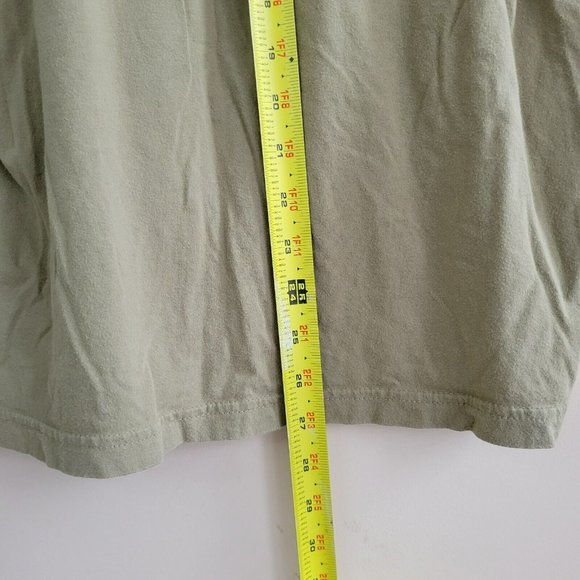 Deer On Toilet Graphic T-Shirt Men's Size L Olive Green SteveOramA - Picture 8 of 9